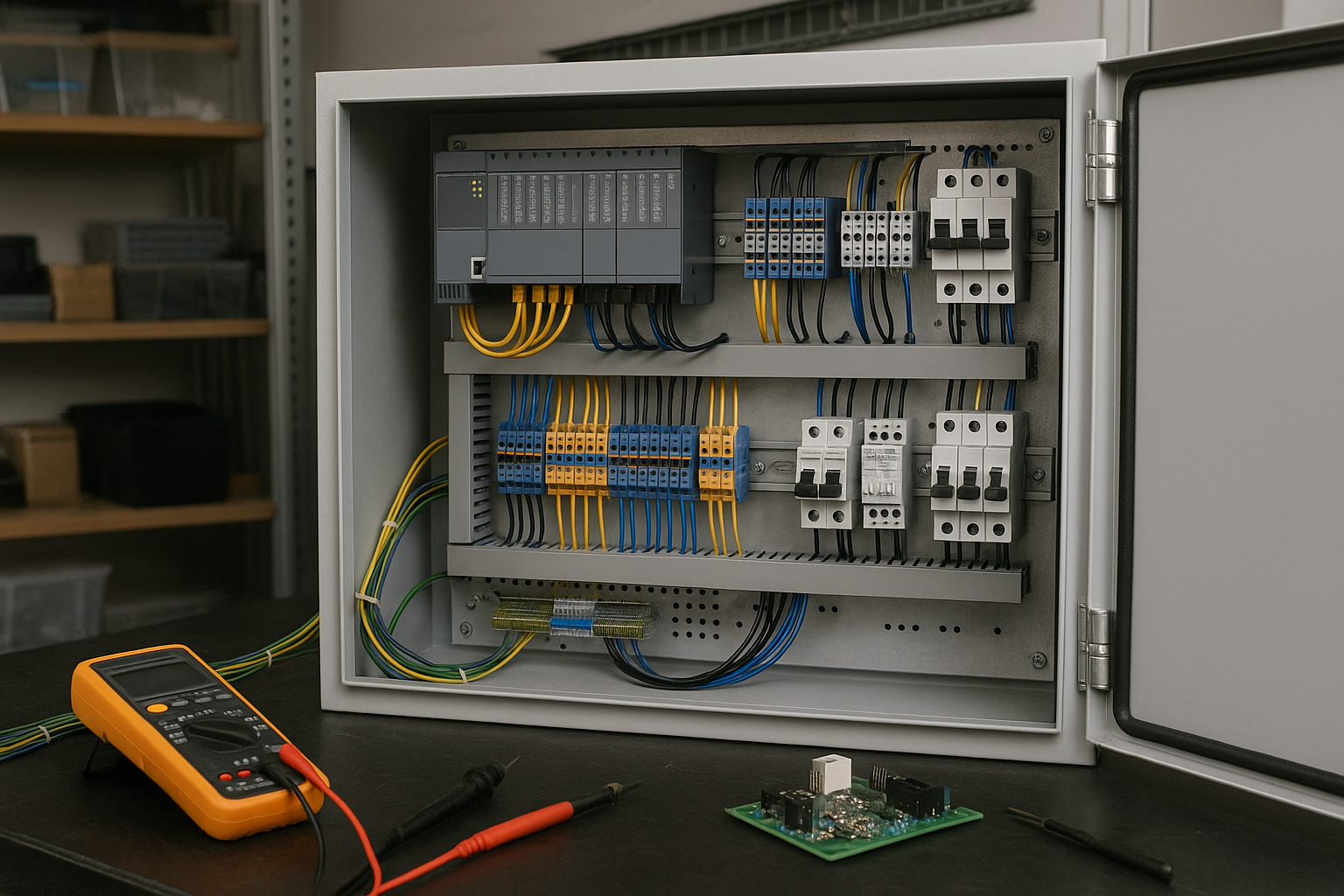 Tablero eléctrico y PLC